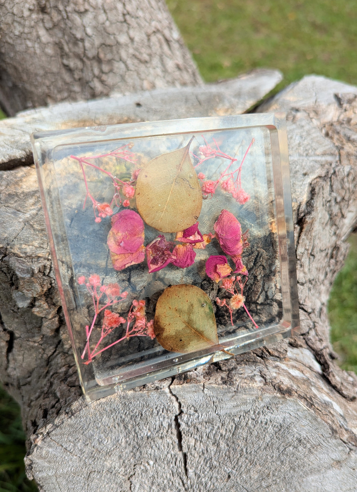 Floral Resin Coaster