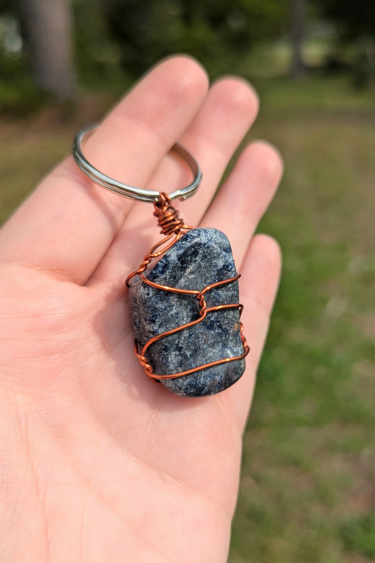 Blue Sodalite Keychain