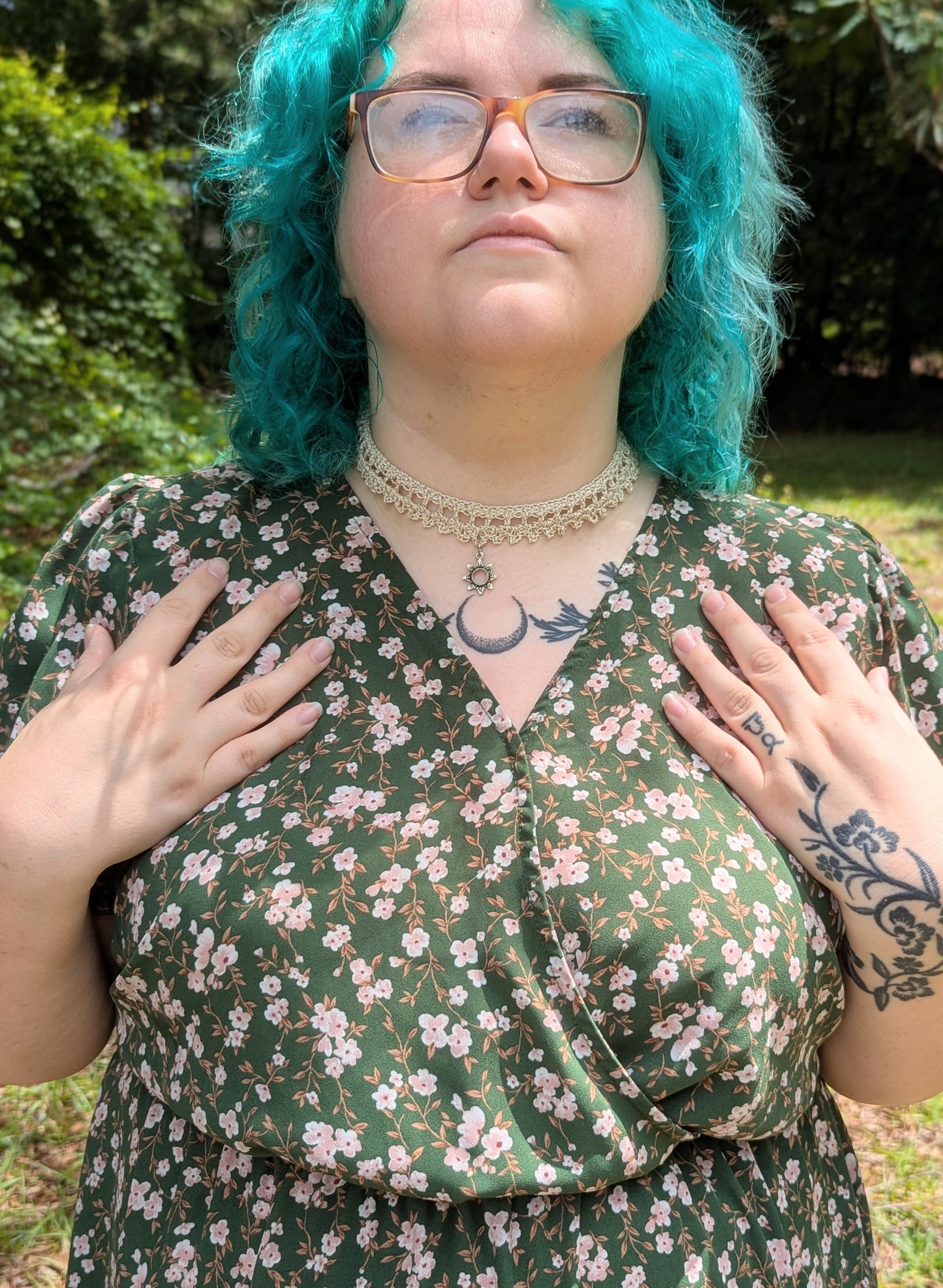 Fairy Ring Lace Crochet Necklace