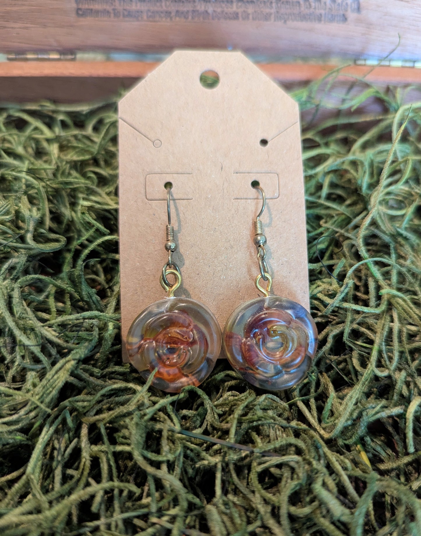 Yellow Rose of Sharon Earrings