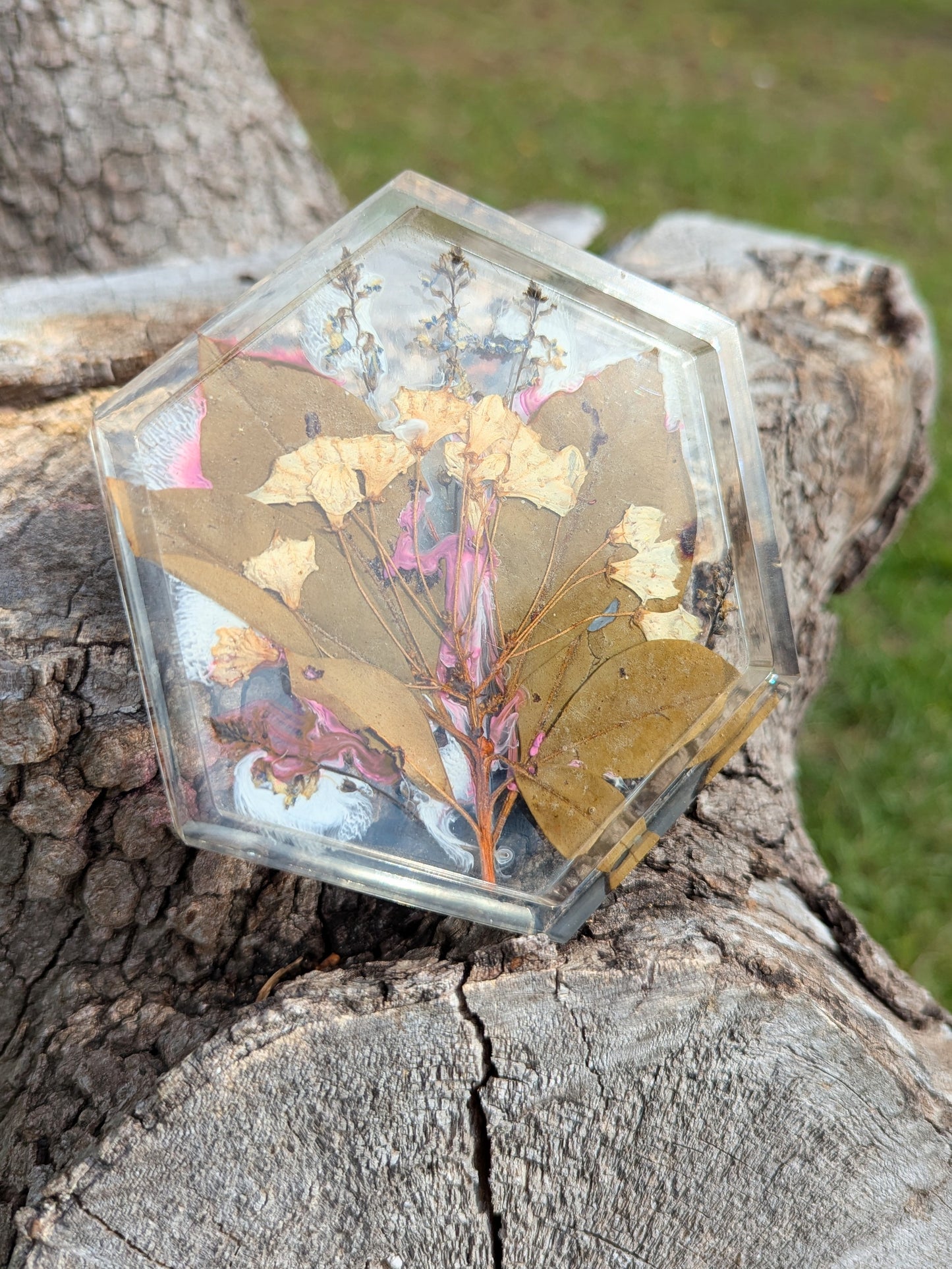 Floral Hexagon Coaster