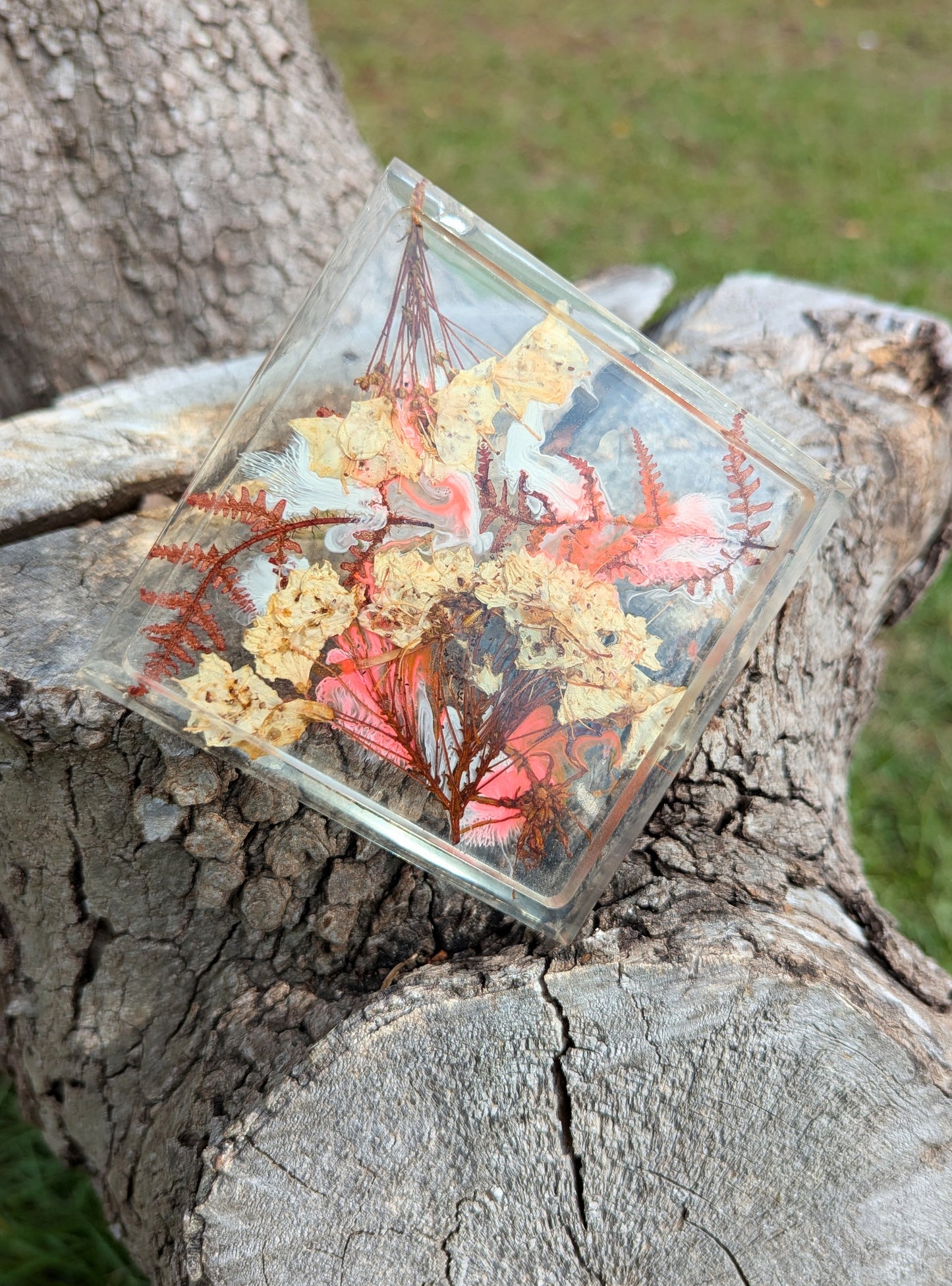 Floral Resin Coaster