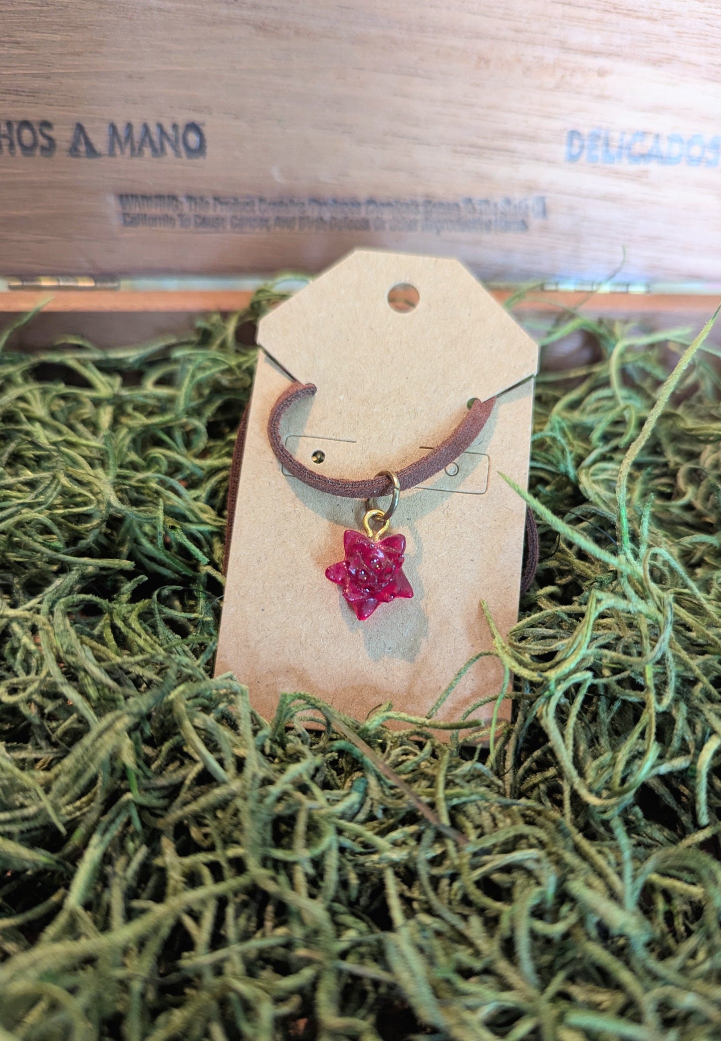 Pink Succulent Necklace