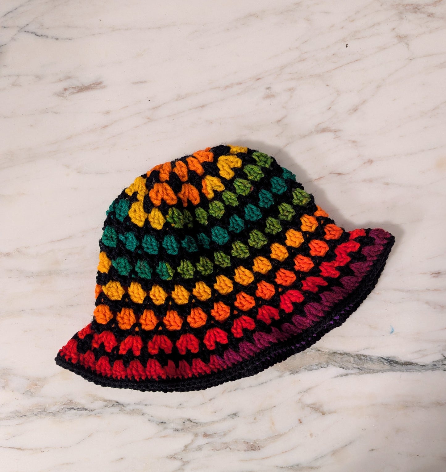 Black/Rainbow Pride Bucket Hat