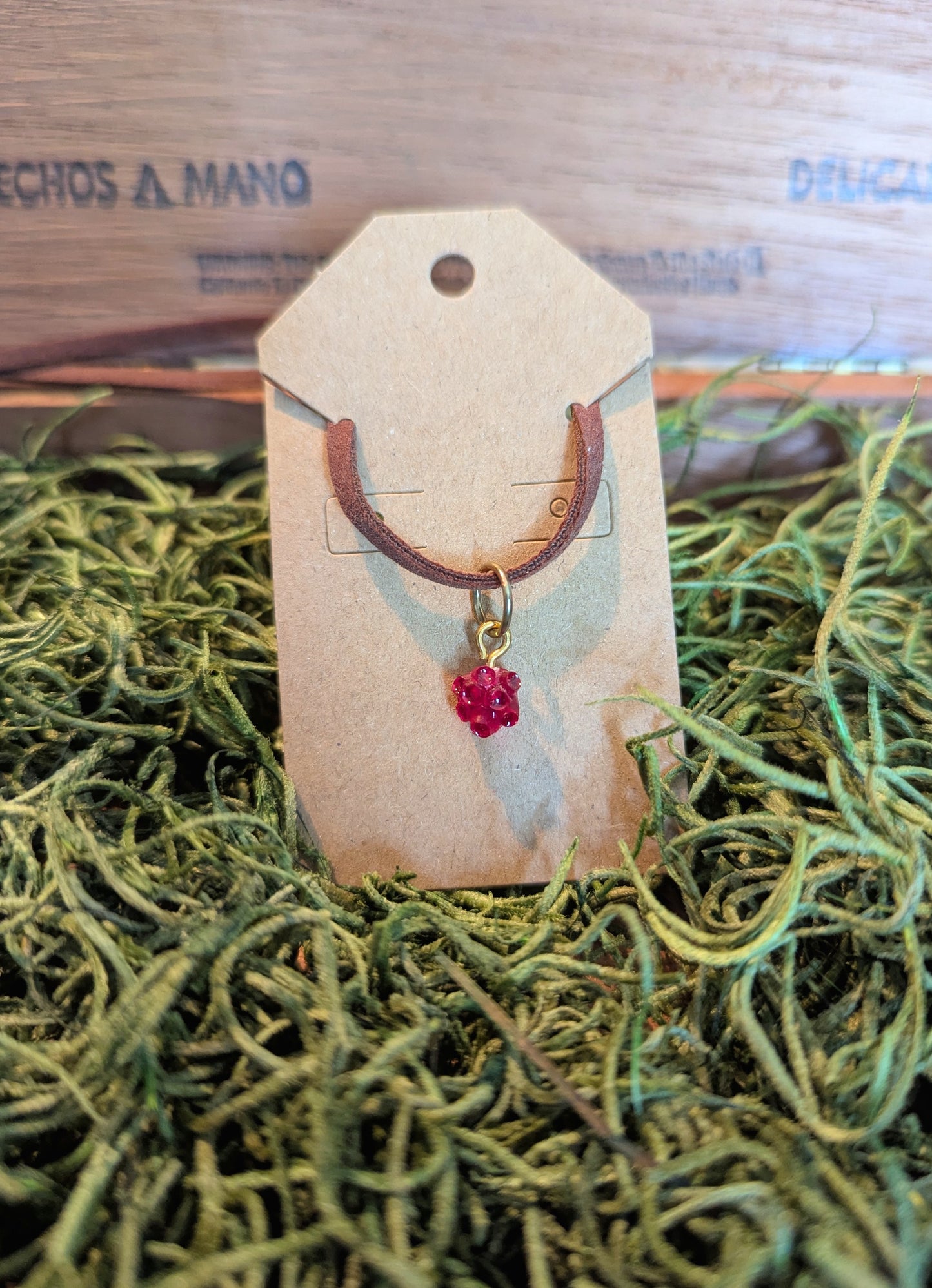 Pink Succulent Necklace