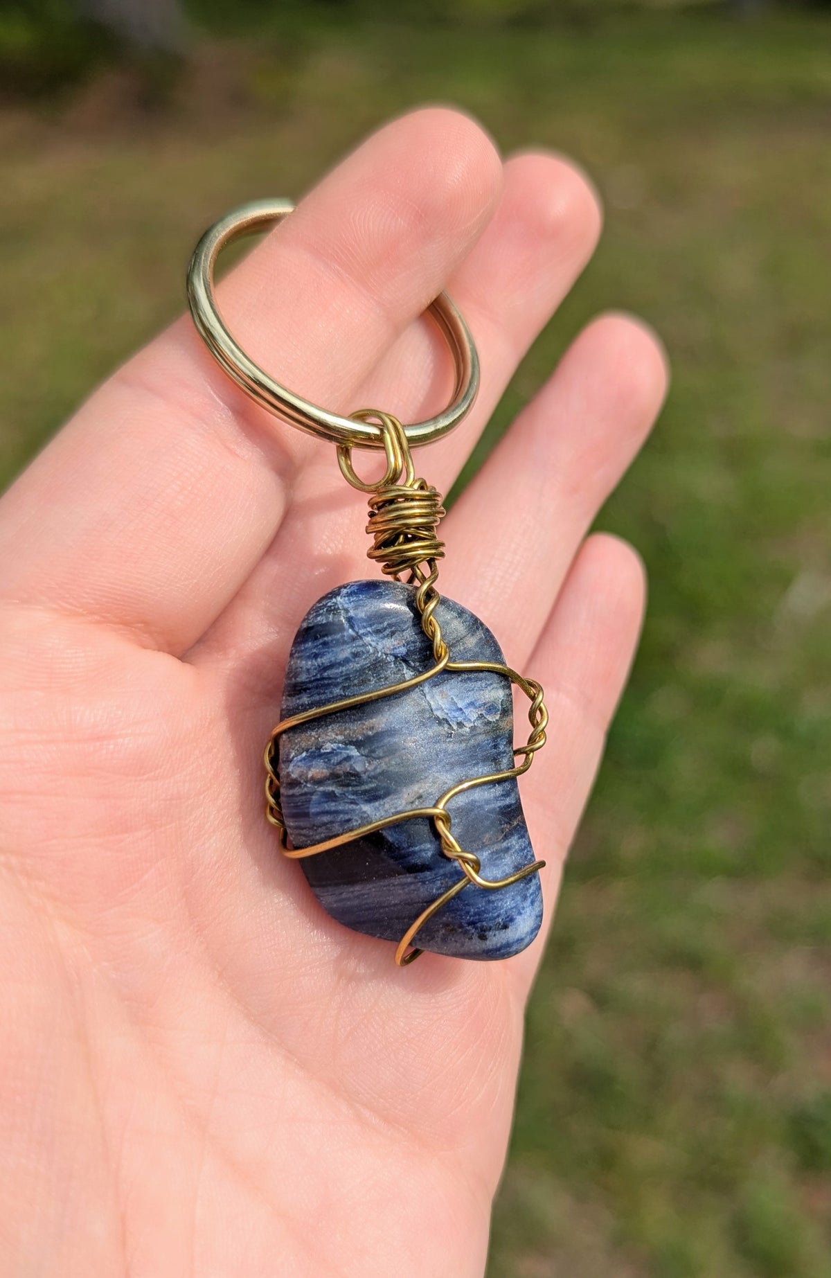 Blue Sodalite Keychain