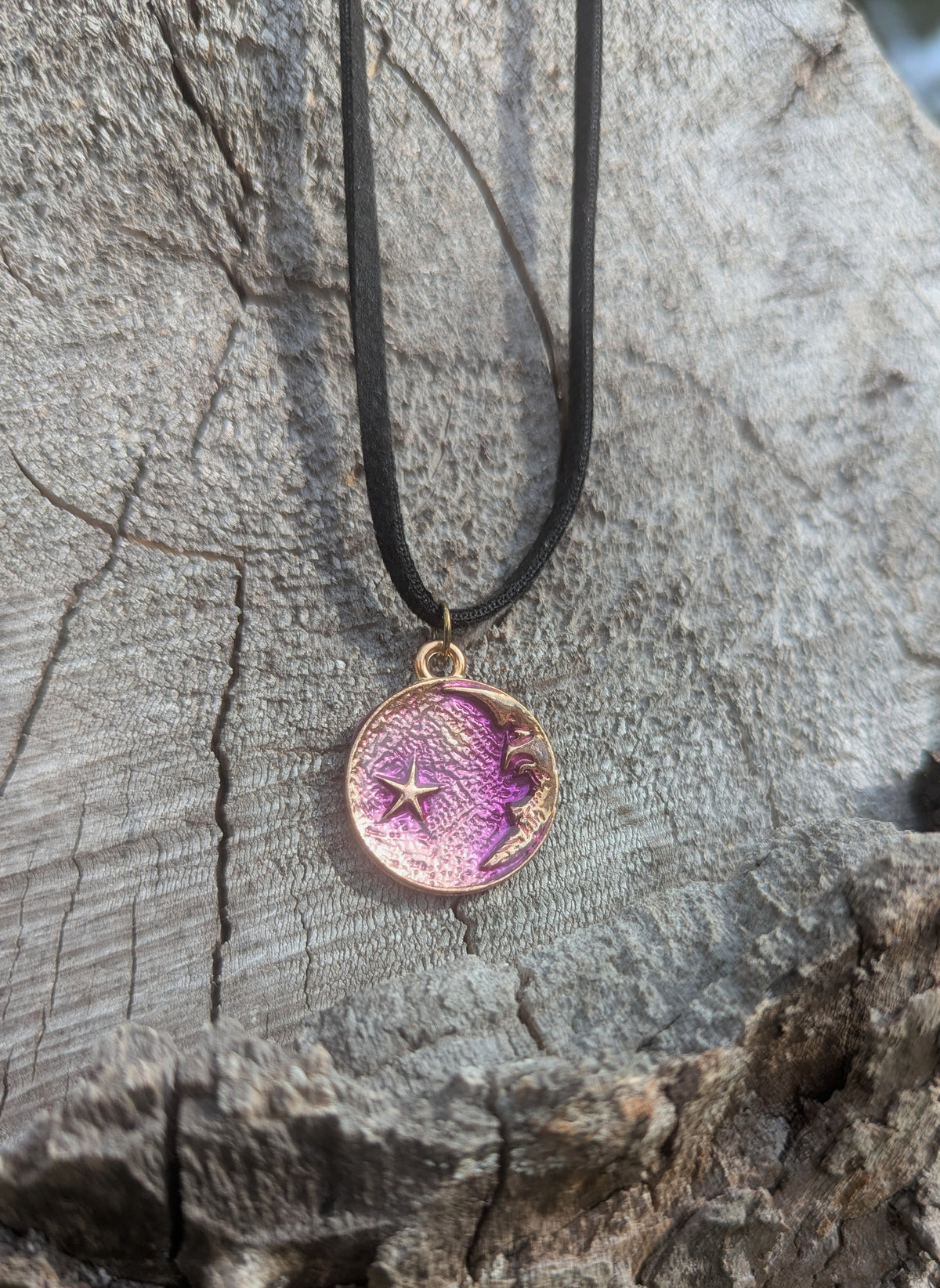 Moon and Star Necklace