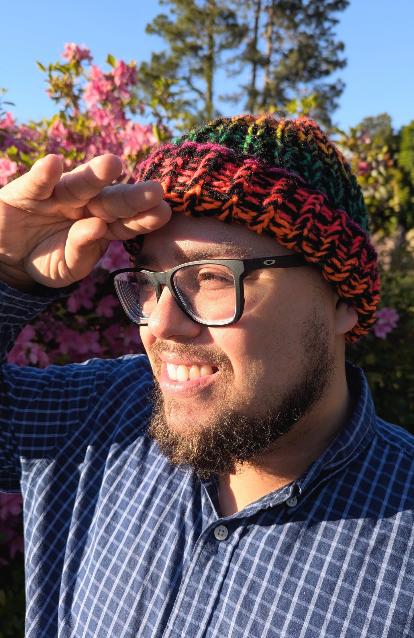 Black/Rainbow Pride Beanie