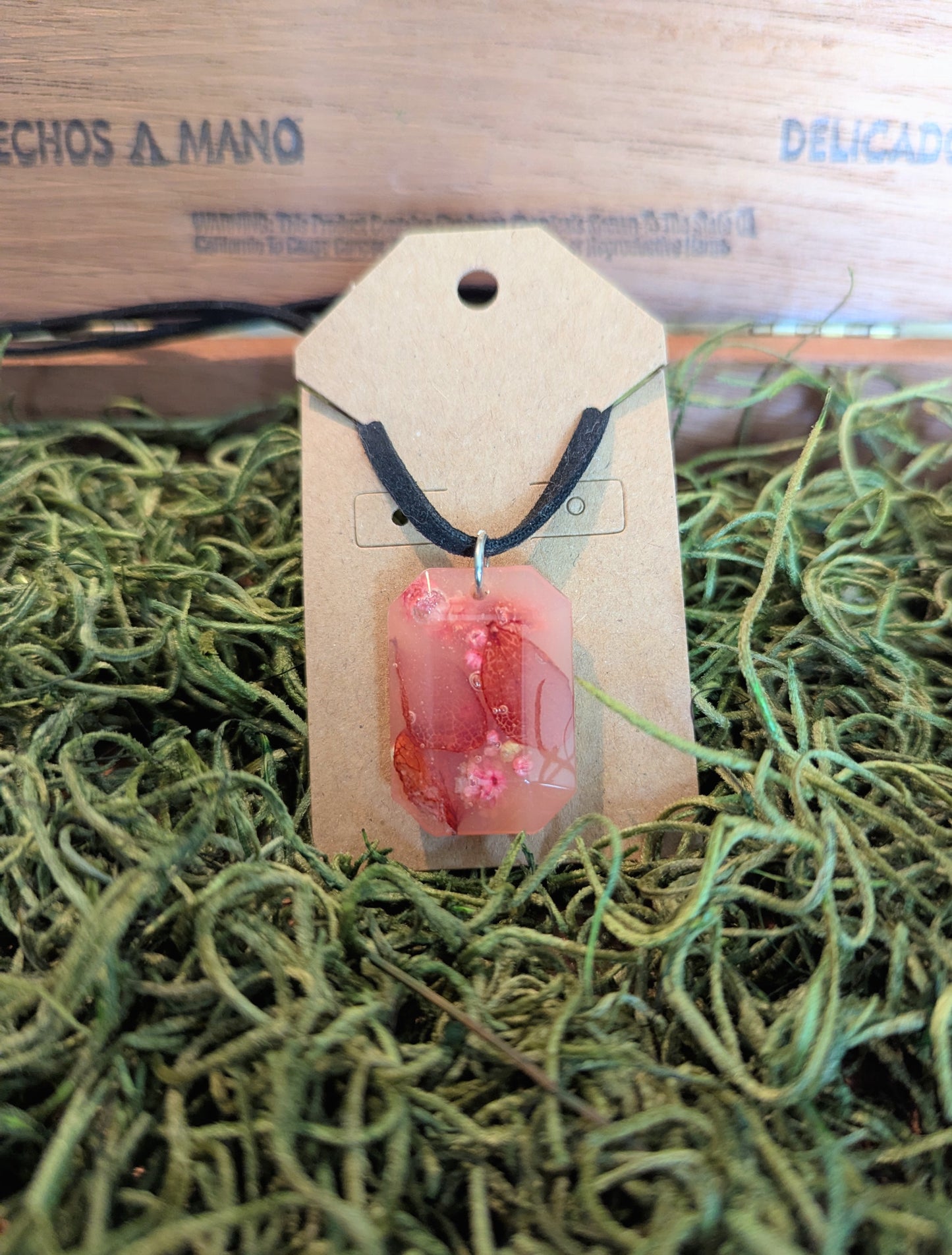 Pink Wildflowers Necklace
