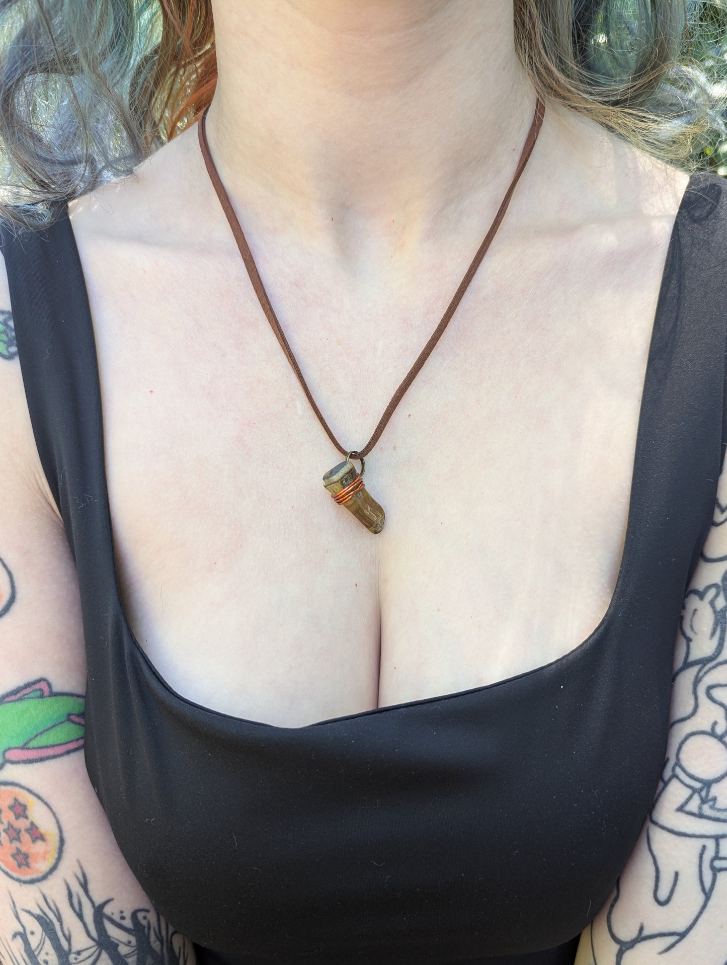 Wrapped Tiger Eye Necklace