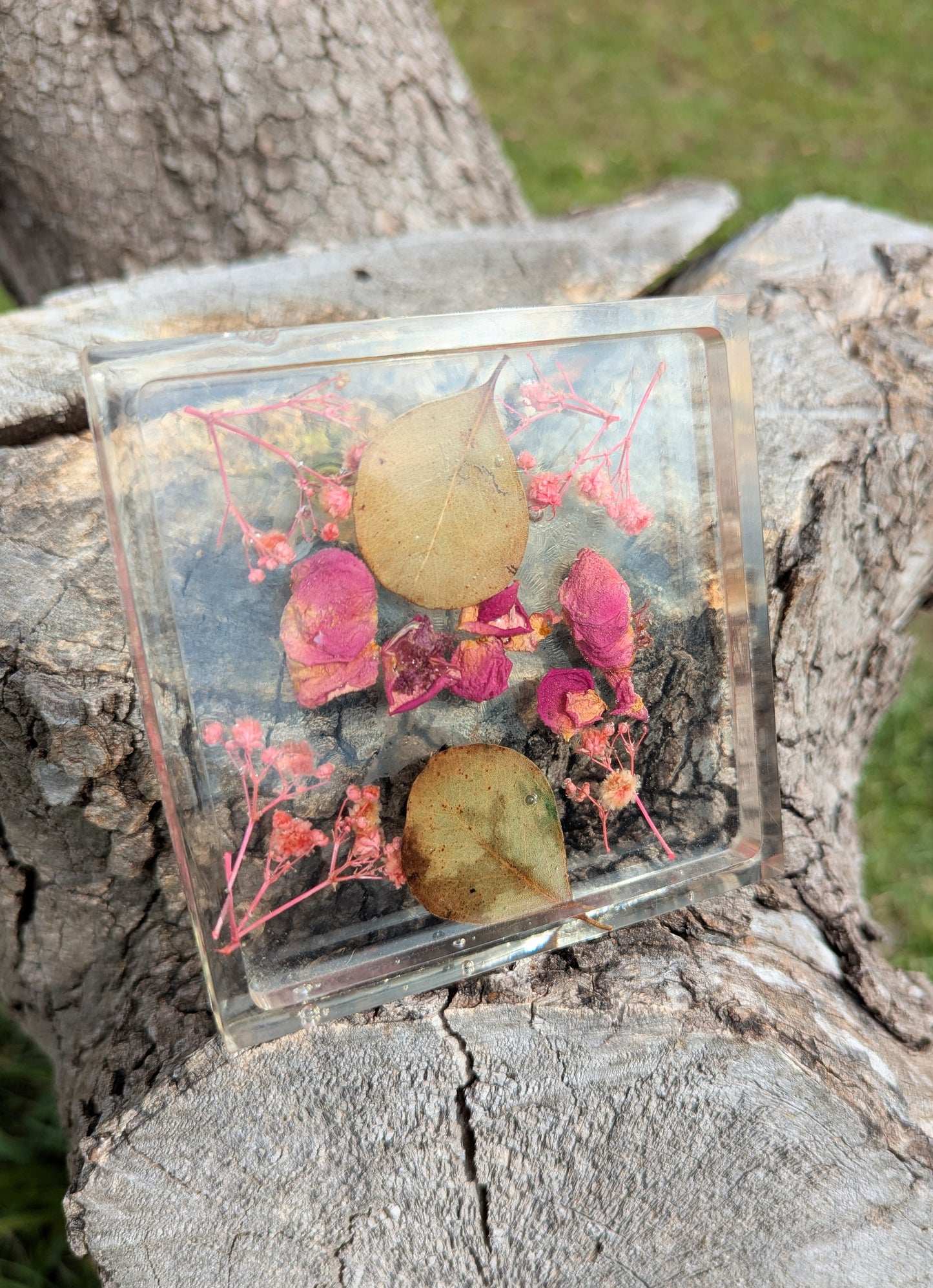 Floral Resin Coaster