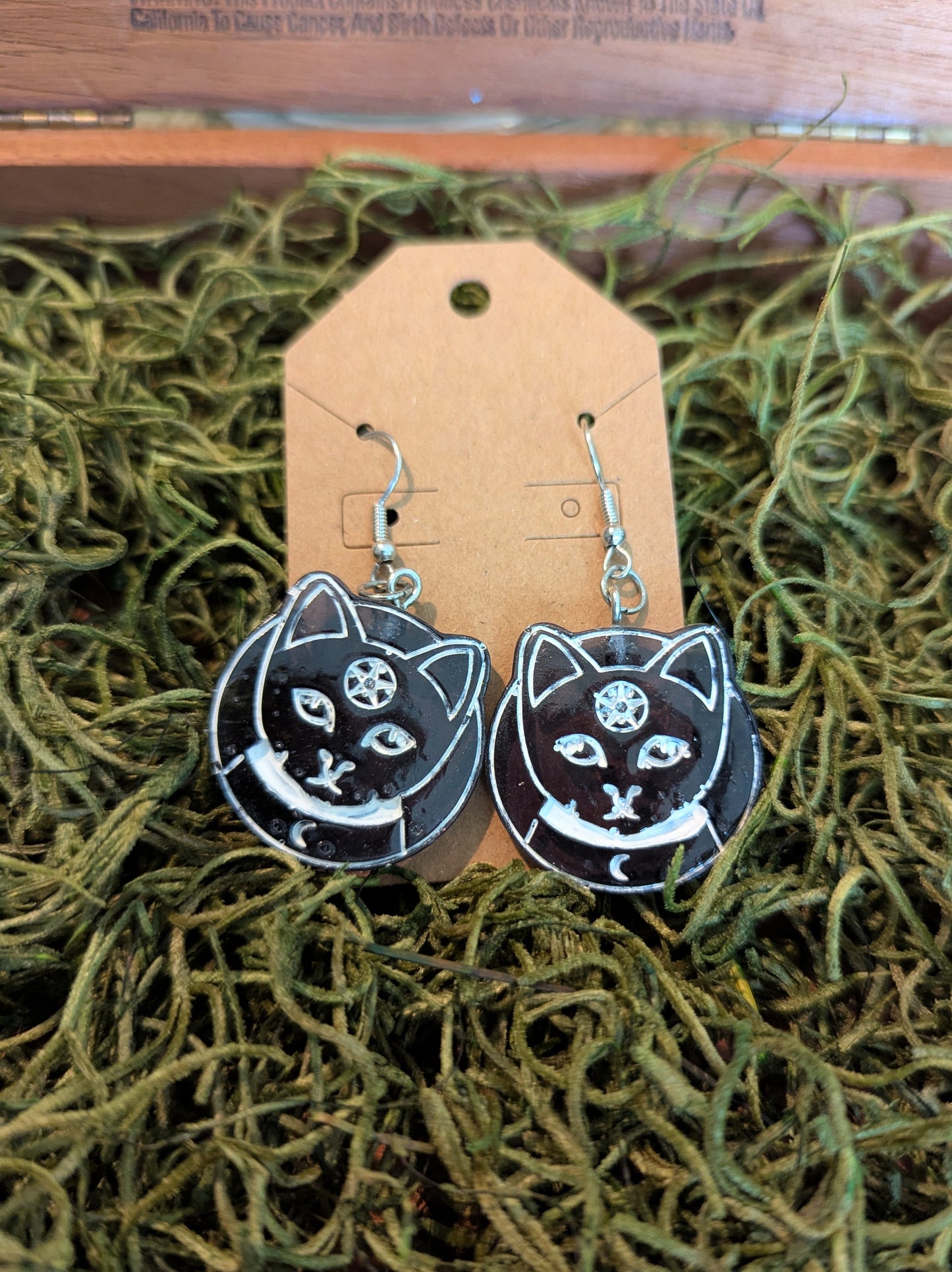 Black Cat Earrings