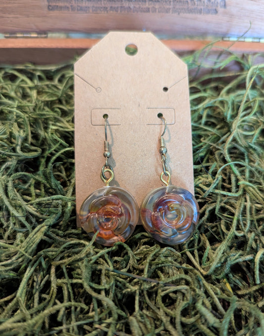 Yellow Rose of Sharon Earrings