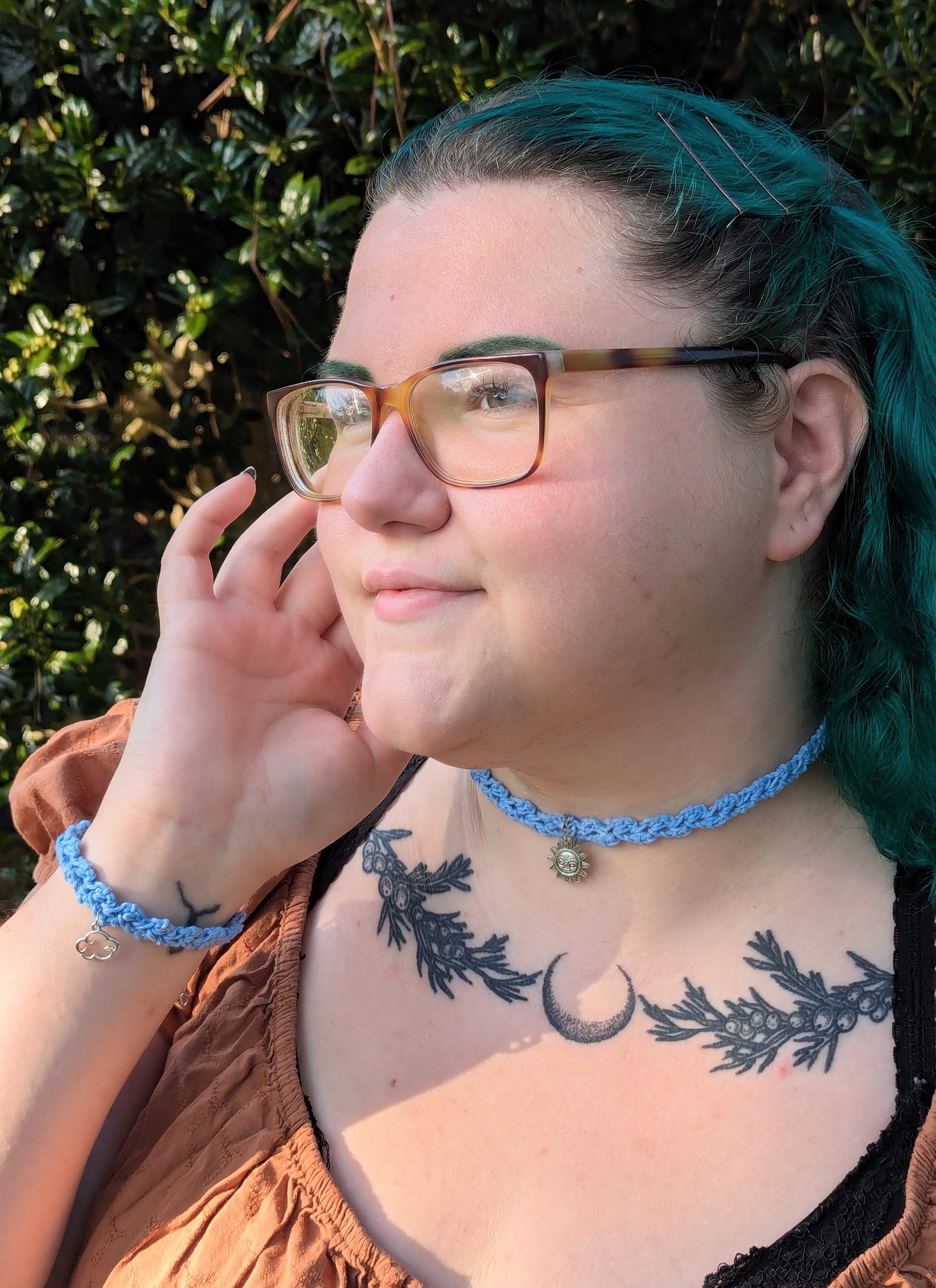 Waves Necklace/Bracelet Set