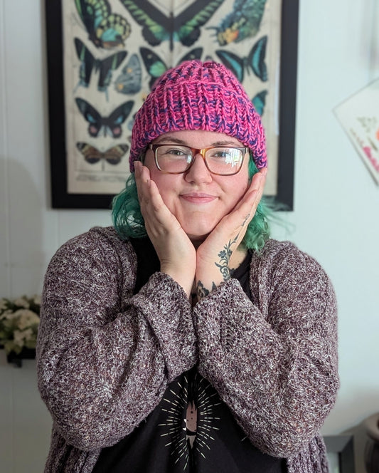 Bubblegum Chunky Pride Beanie