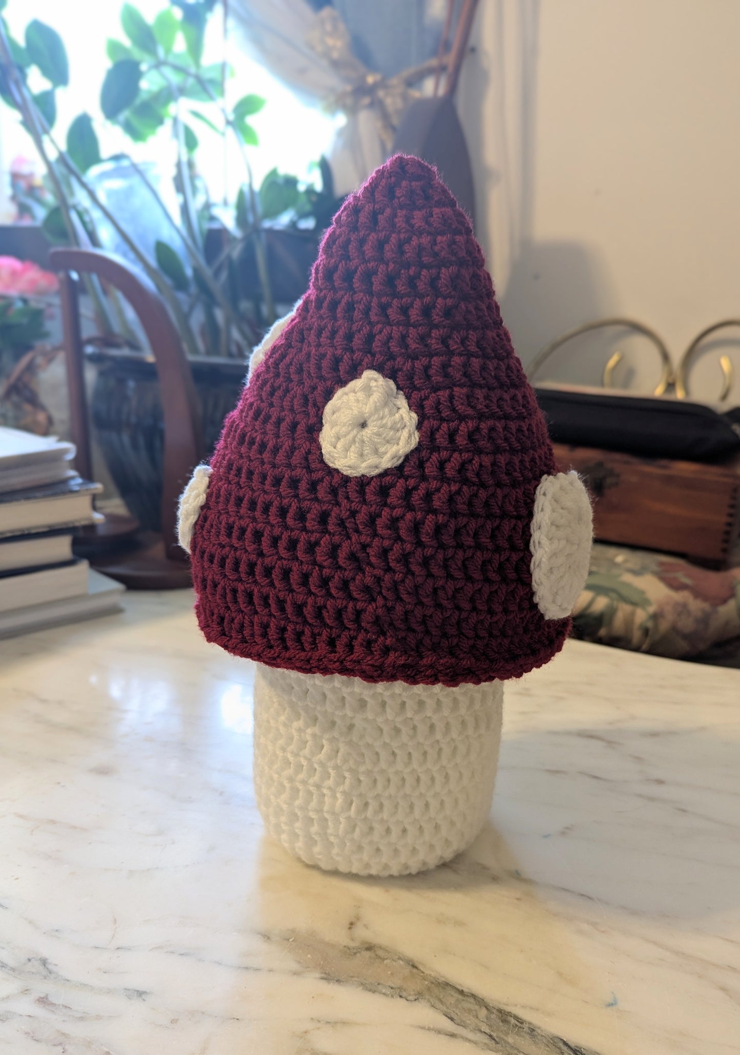 Crochet Mushroom Container