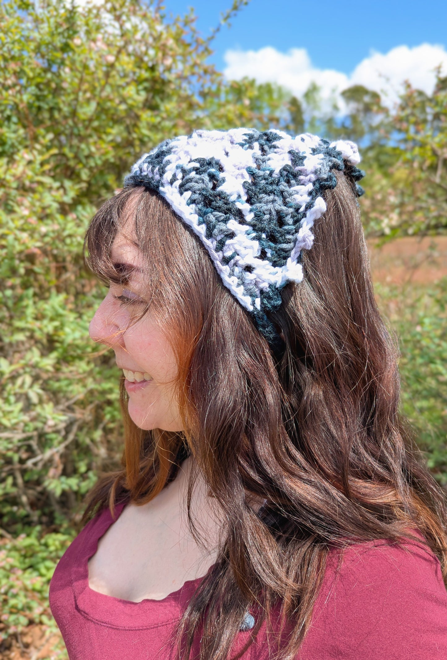 Grey Camo Bandana