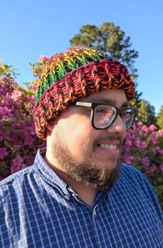 Black/Rainbow Pride Beanie