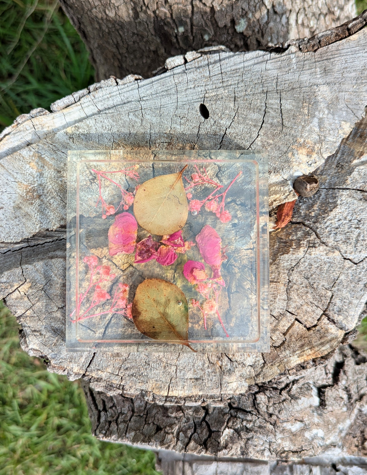 Floral Resin Coaster