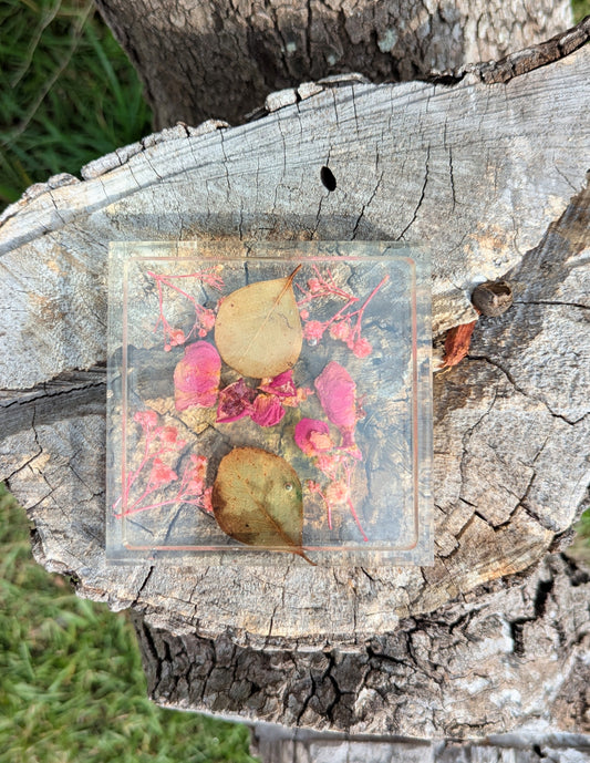 Floral Resin Coaster