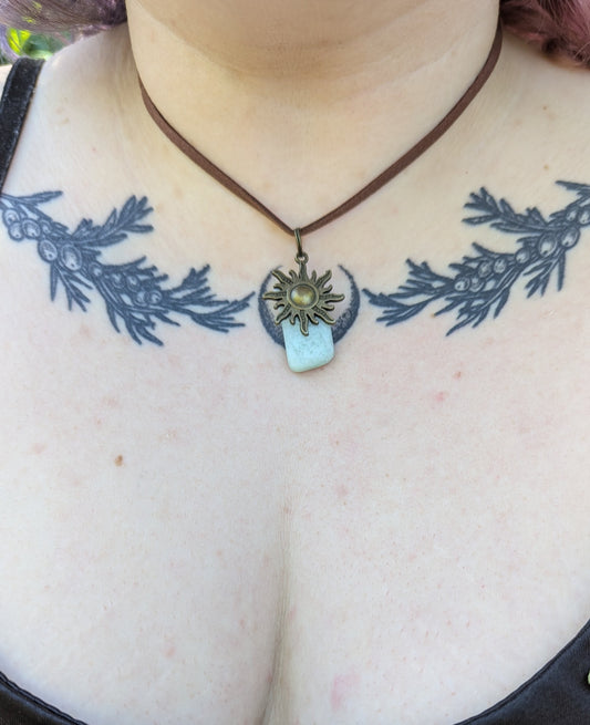 Green Calcite Sunshine Necklace