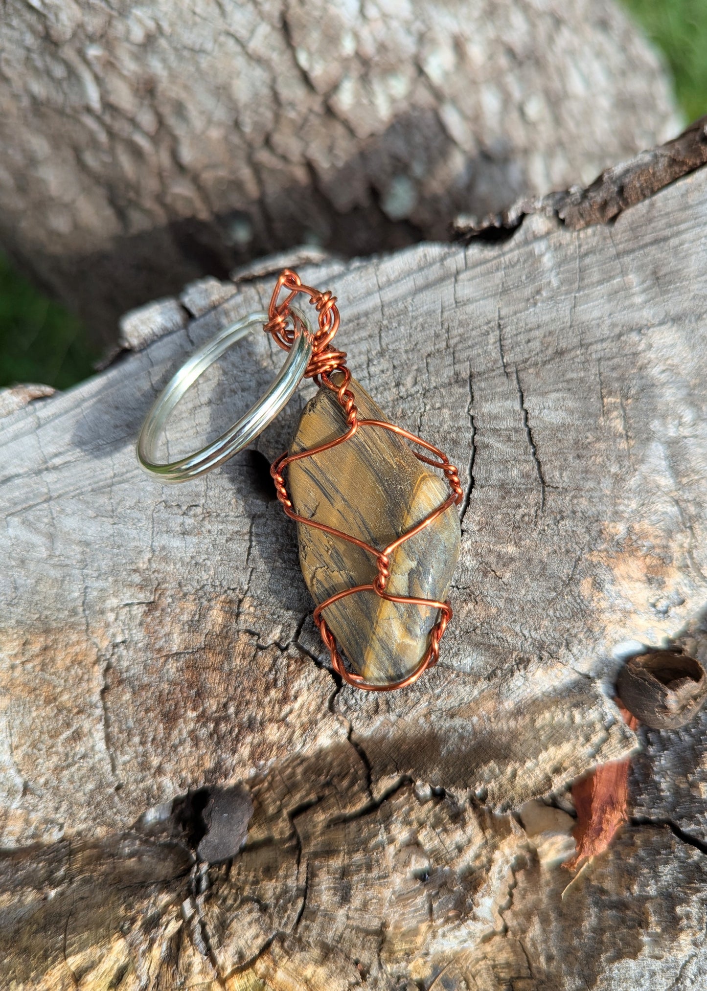 Tiger Eye Keychain