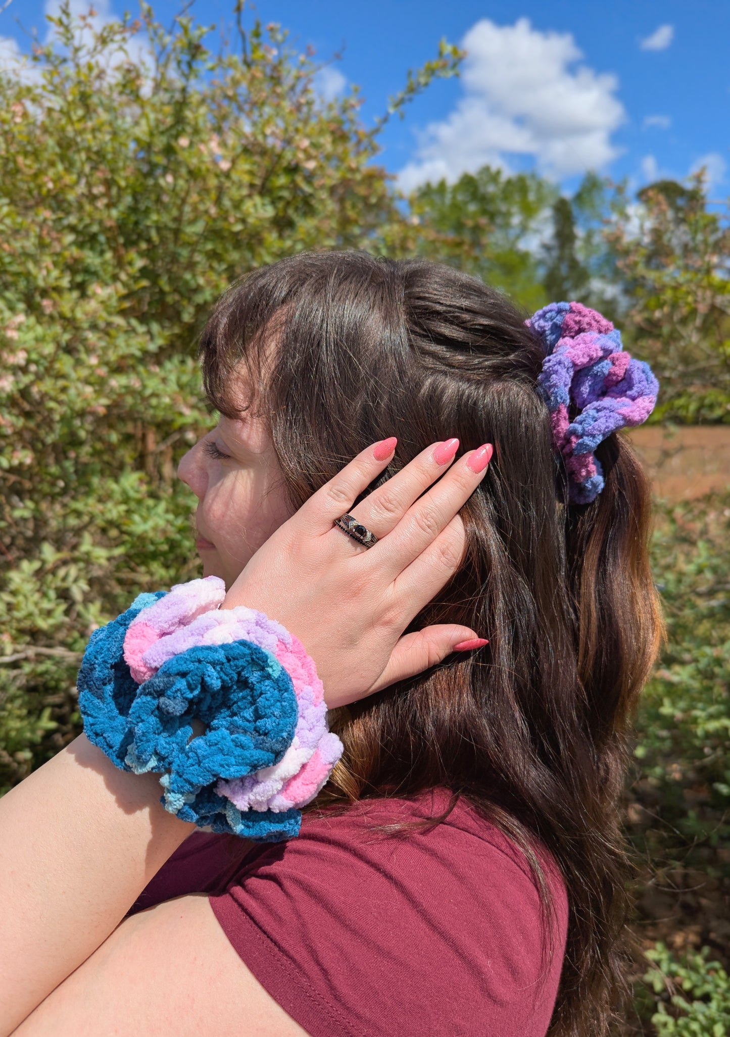 Ruffled Scrunchie 3pk