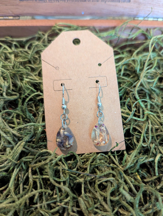 Teardrop Floral Earrings