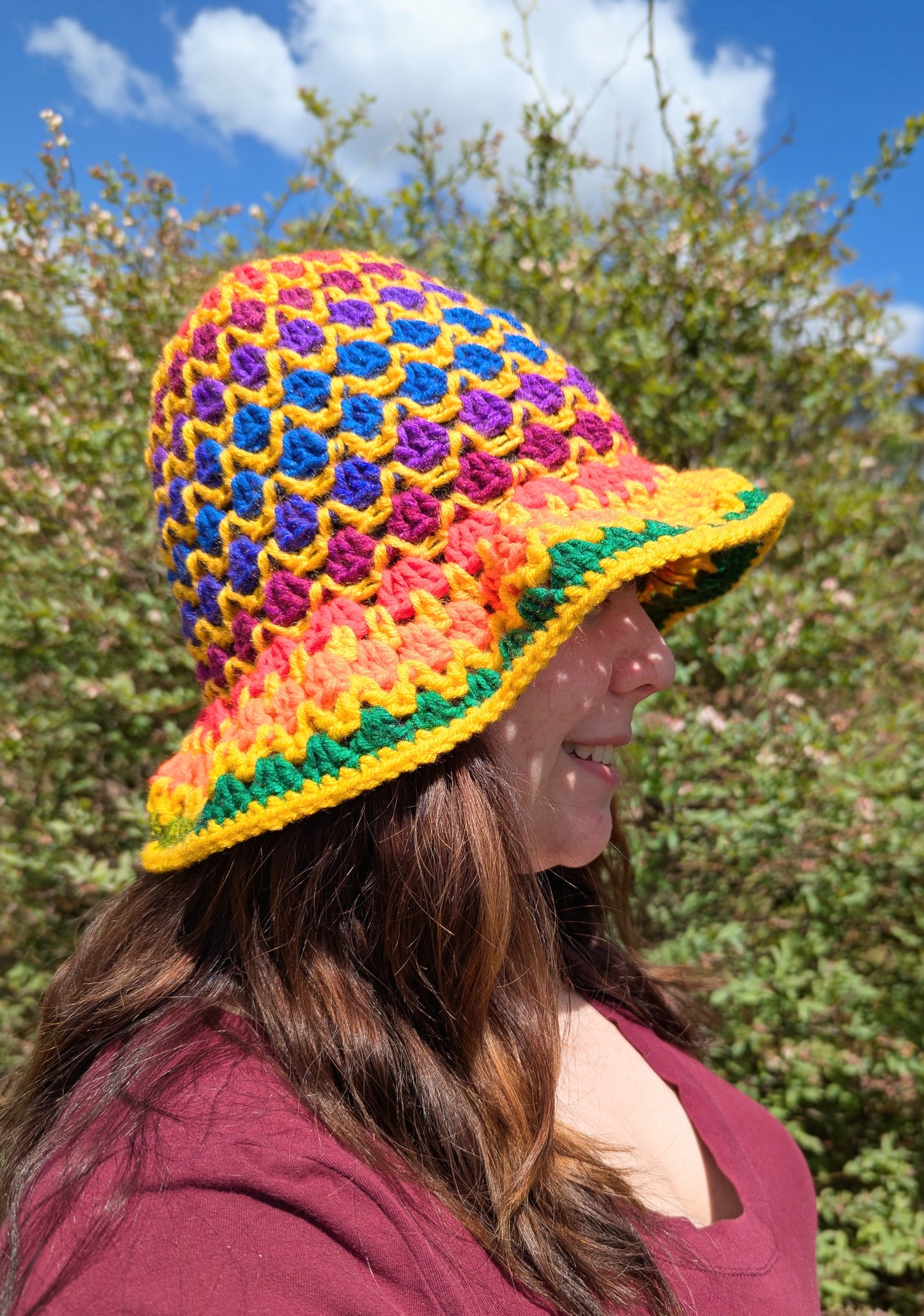 Rainbow/Yellow Pride Bucket Hat