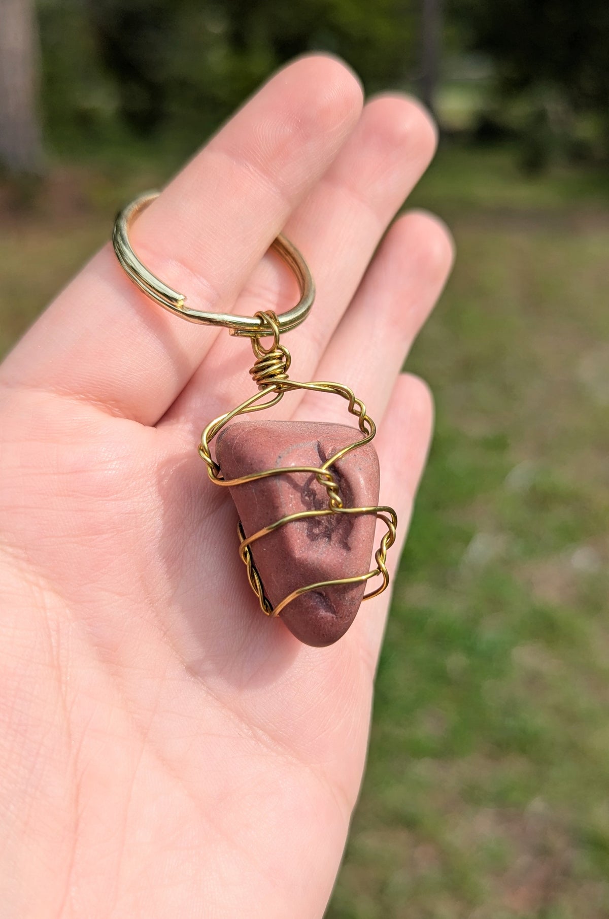Red Jasper Keychain