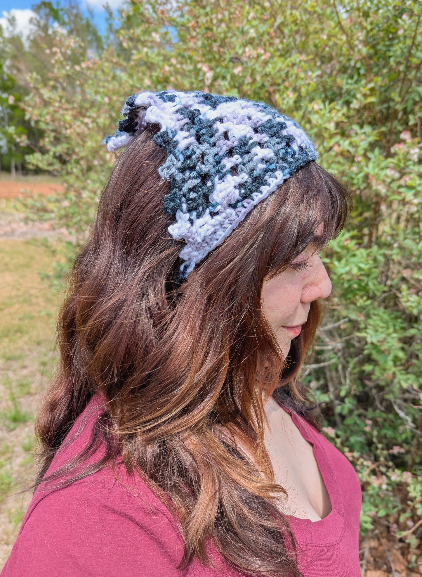 Grey Camo Bandana