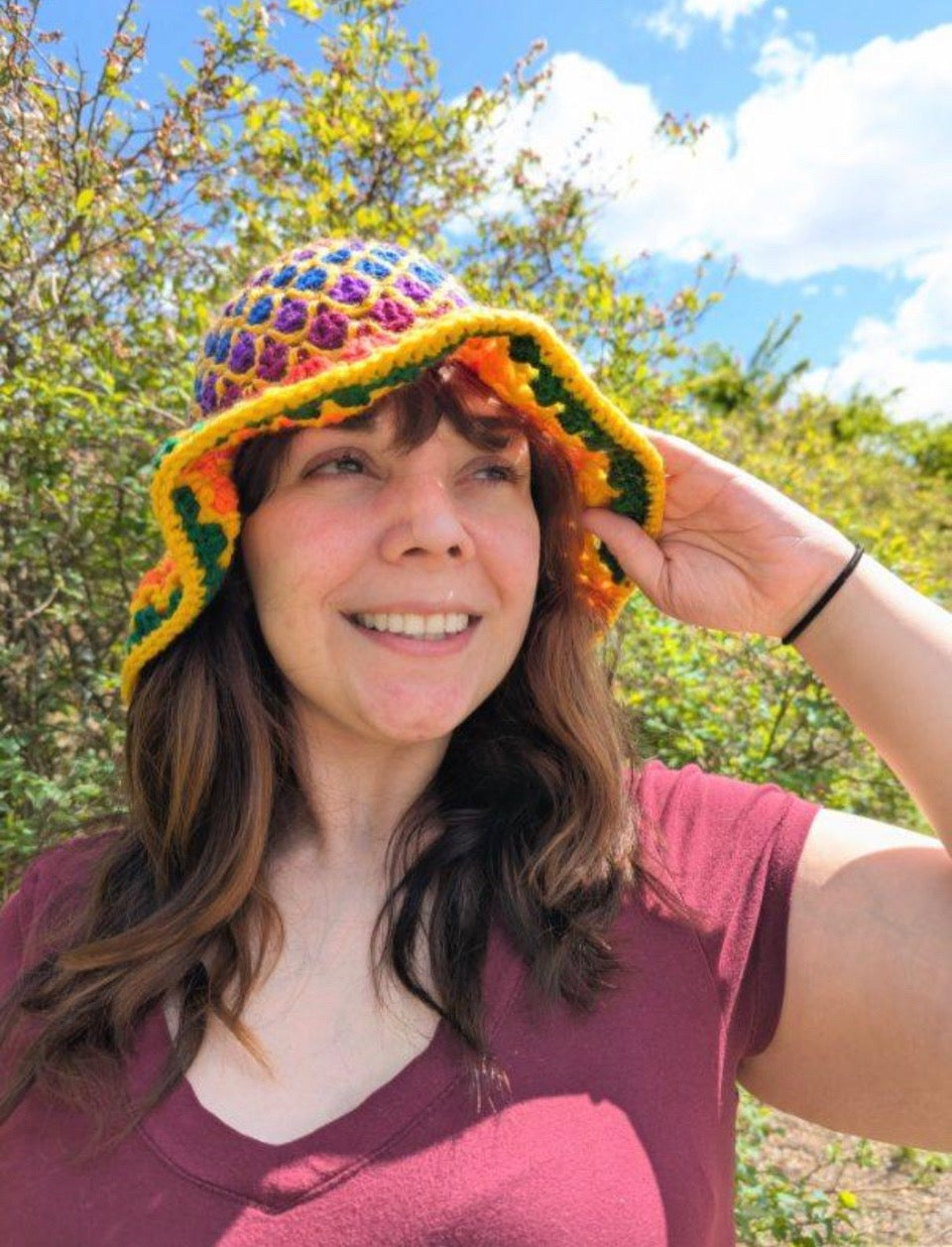 Rainbow/Yellow Pride Bucket Hat