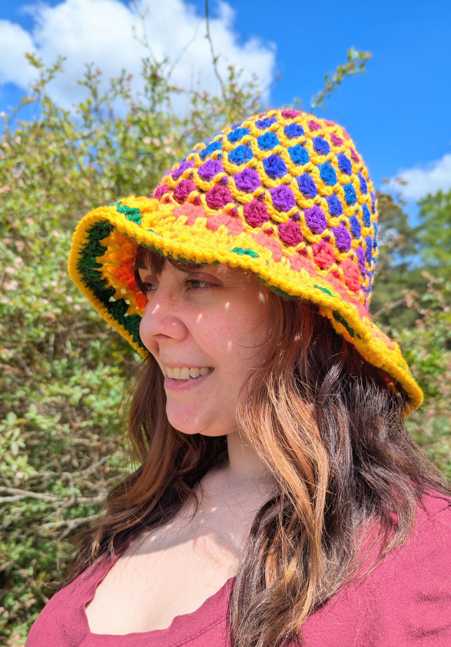 Rainbow/Yellow Pride Bucket Hat