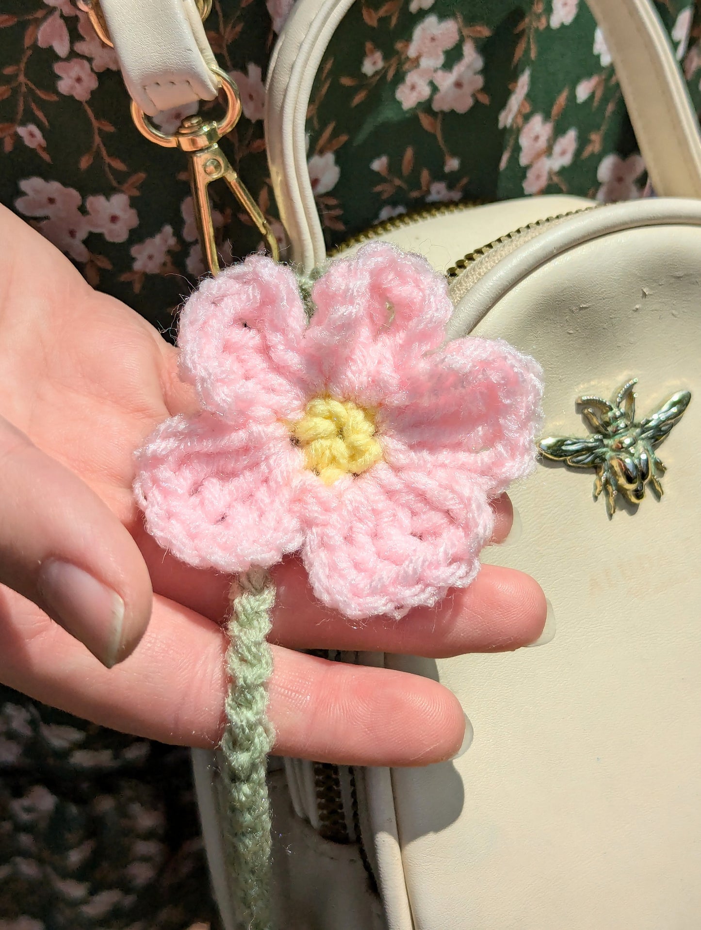 Flower Bookmark/Bag Charm