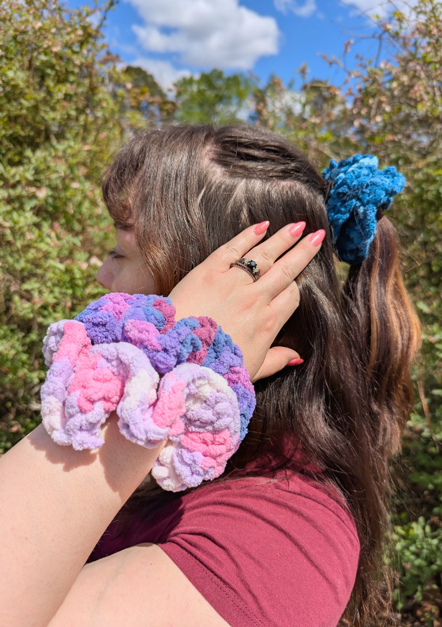 Ruffled Scrunchie 3pk