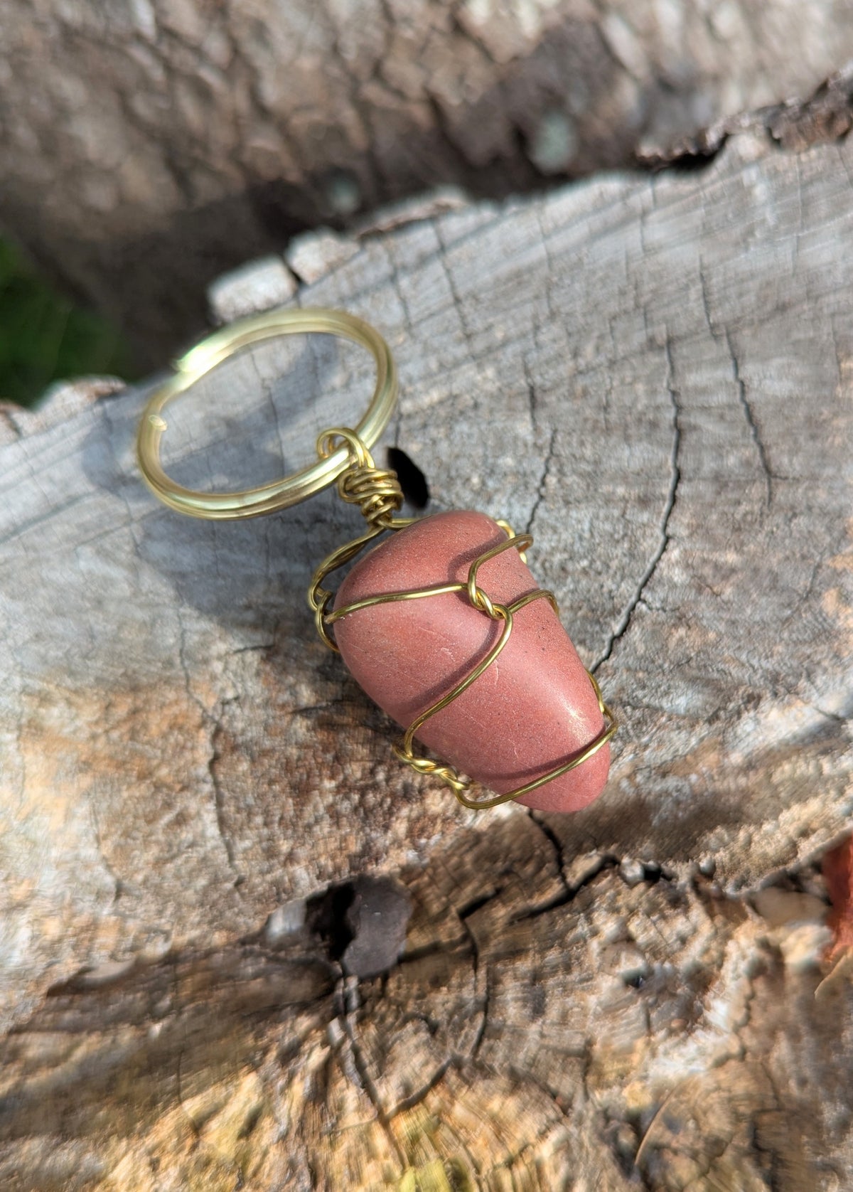 Red Jasper Keychain